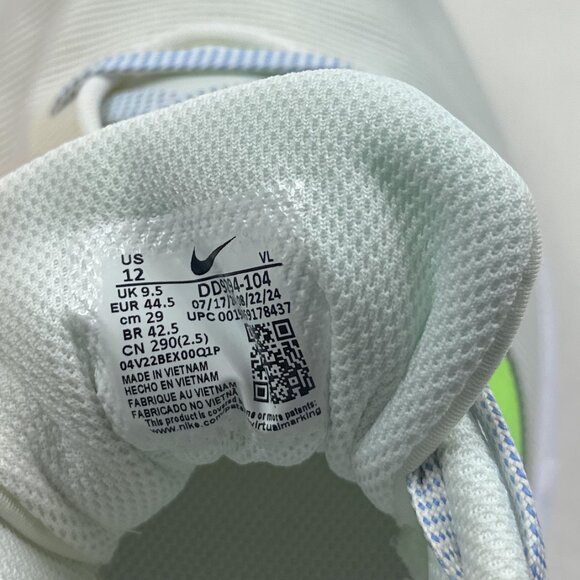 Nike Downshifter 12 Womens White Green Running Shoes Sneakers Low DD9294-104 - Picture 10 of 10